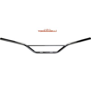 Tommaselli Stahl Lenker Chrom Flach Enduro Cross Scrambler Vintage Handle Bar