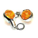 12V LED Ochsenaugen Blinker Leuchten Lenkerenden Ochsenauge Alu Chrom Vintage Classic 22mm 7/8 Zoll