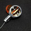 12V LED Ochsenaugen Blinker Leuchten Lenkerenden Ochsenauge Alu Chrom Vintage Classic 22mm 7/8 Zoll