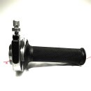 Tommaselli Gasgriff Einzug Alu Schwarz Elox 22 mm 7/8 " Lenker Throttle Gas