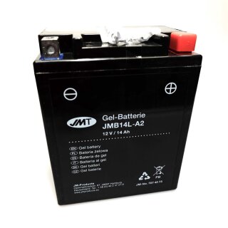 Gel Batterie JMB14L-A2 wie YB14L-A2 12V 14AH Yuasa Batterie 135x90x168mm Inkl. Pfand