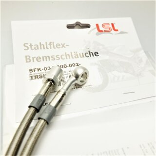 LSL Stahlflex Bremsleitung Honda CB 350 400 450 500 550 750 Four Hoher Lenker 370mm