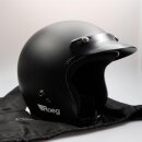 ROEG Vintage Jet Helm Matt Schwarz ECE Gr. M Helmet Matt Black Open Face