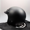 ROEG Vintage Jet Helm Matt Schwarz ECE Gr. M Helmet Matt Black Open Face