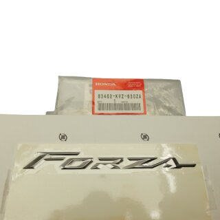 Original Honda NSS 250 Forza Jazz Metall Schrift Aufkleber "FORZA" Mark Body *TYPE1*