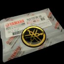 Yamaha Vintage Emblem Gel Rund Gold 40mm Decal Sticker...
