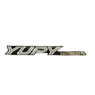 Original Honda NH 90 "YUPY" Schriftzug Schwarz/Silber L, Mark L Body Cover T1