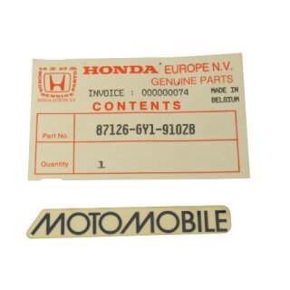 Original Honda SA 50 Aufkleber Vorn "MOTOMOBILE" Mark A,FR.*Type2*