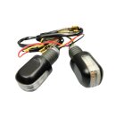 LED Lenkerenden Blinker Positionslicht schwarz Rear Light & Turn Signal Handle 7/8 / 1 Inch