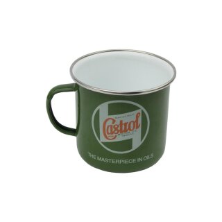 Castrol Classic Vintage Tasse Becher STR588 Tin Mug, Green