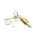 Hercules Zündapp Kreidler Puch Lenkradschloss Lenkschloß 8mm  + Deckel Rund Set Lock Steering Head