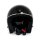 ROEG Vintage Jet Helm Glanz Schwarz ECE Gr. L Helmet Gloss Black Open Face