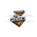 Honda CB 250 K B G Emblem Set Seitendeckel Diamant