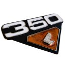 Honda CB 350 K4 A, CL 350K4 A Emblem Set Seitendeckel Diamant