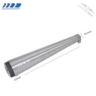 Supertrapp Megaphone Series Endschalldämpfer Auspuff Satin 44,5 mm Inlet