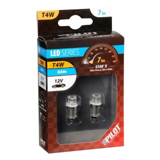 2x Glühbirne Glühlampe Tacho Kontrollleuchten BA9S 12V T4W Bulb Dash Glas