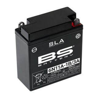 BS Battery 6N11A-3A Batterie BS-Battery, SLA, versiegelt Simson S SR 50 51 70 80 Vespa V50
