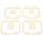 CBP Dichtung 4x Schwimmerkammer Deckel Yamaha XS TX650/750 Vergl.-nr. 256-14984-01/00