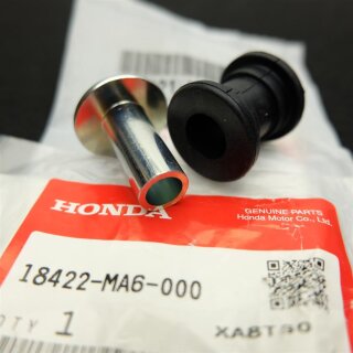Honda Auspuff Schalldämpfer Exhaust Halter Set Hülse + Gummi CB CBR ST VTR XL Original Holder Muffler Mount Collar + Rubber