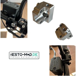Resto-Mod Lenkerschalter Button Case Clutch&Brake + Mirror (without switch)
