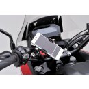DAYTONA Halter Smartphone Handy Motorrad , M 22-29 MM mit Schnellspanner Hon Kaw Suz Yam