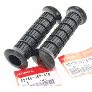 Honda Klassik Griffgummis Griff rechts + Links Grobe Waben 22mm 7/8" Rubber Grip Set Handle