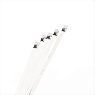 5x CBP Edelstahl Kabelbinder 300 mm Universal für Faltenbalg Band Fork Boot