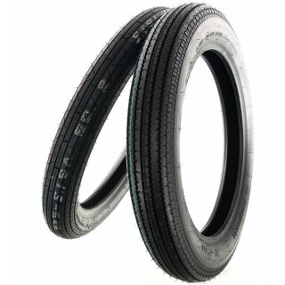 Vintage Radial Look Reifen Satz 100/90-19 57H + 4,00-18 64H TL E 270 AC03 Accolade Tyre Set