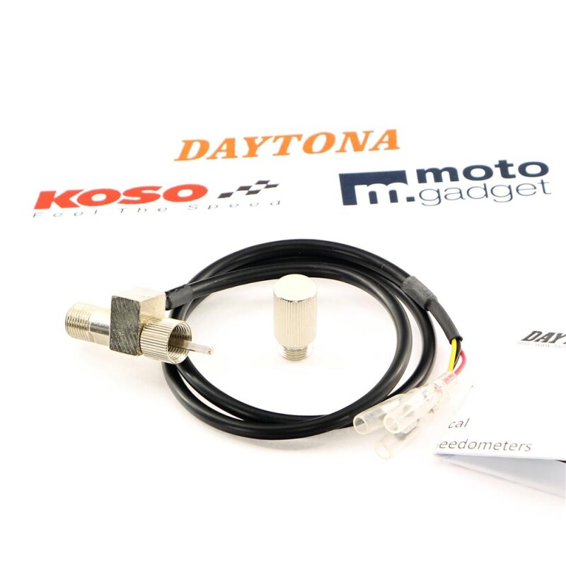 Elektr. Tachowellen Adapter Daytona Koso Motogadget Twin M12 4-Kant 3-Polig Yamaha