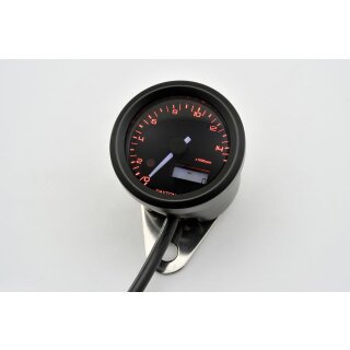 DAYTONA VELONA, Digitaler Drehzahlmesser Tachometer, bis 15.000 U/Min, rund Ø48 mm, schwarz