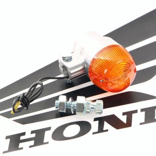 Honda Vintage Blinker klein Rund Alu E-Zeichen Schnapsglas Winker Turn Signal