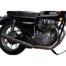 Yamaha XS 650 2 in 1 Auspuffanlage Edelstahl Krümmer Exhaust System Down Pipes