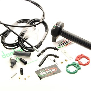 Domino XM2 Gasgriff Zug Verteiler Set BMW R2V Honda Yamaha Kawasaki Suzuki 2 Zyl.