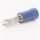 Rundsteckkabelschuh für Kabelquerschnitt 1,5-2,5 mm, Steckerdurchmesser 4 mm, teilisoliert PVC, blau, 100er Pack