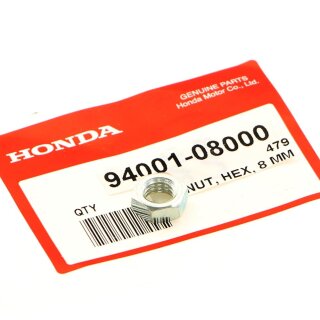 Honda Mutter M8 Schlüsselweite 12 mm NUT, HEX., 8MM (12mm width)